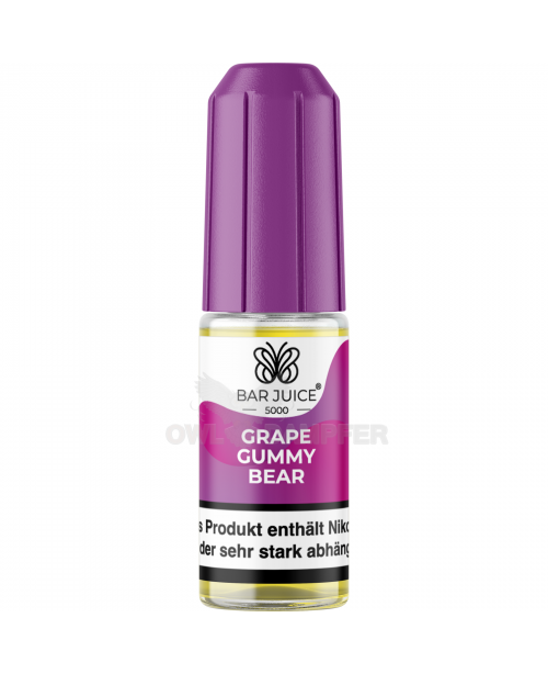 Bar Juice 5000 Nic Salt Liquid 10 ml Grape Gummy B...