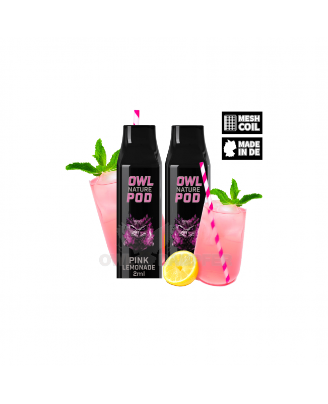 OWL Nature Pod Pink Lemonade Nikotinsalzliquid Tank Doppelset