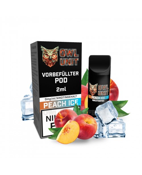Peach Ice Prefilled Pod OWL Unit 600 Puffs