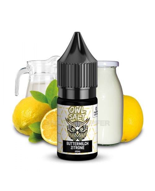 Liquid Buttermilch Zitrone Aroma - OWL SALT 10 ml