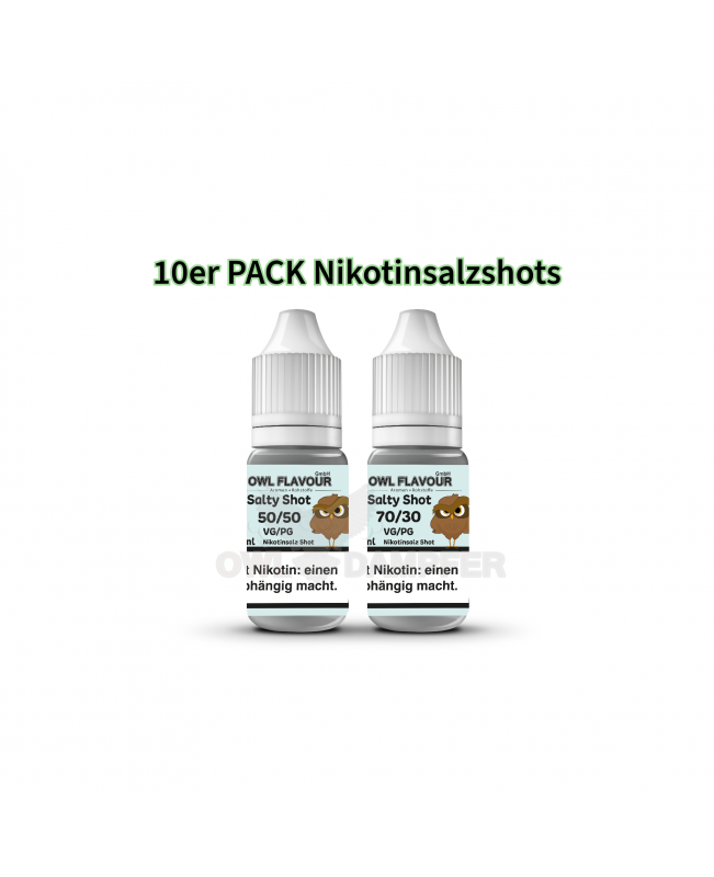 OWL Nikotinsalzshot 20mg Angebotspack 10er Pack Nikotinsalz