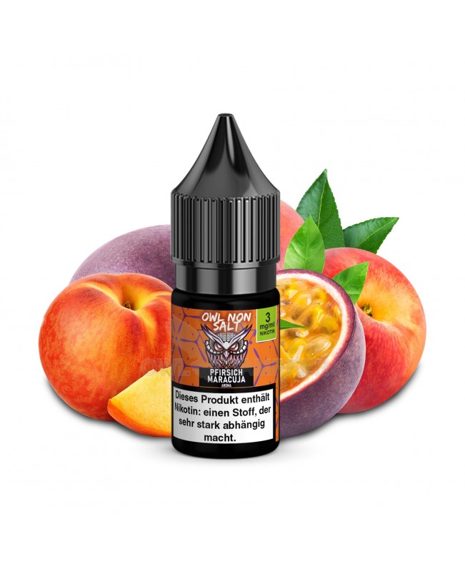 OWL Non SALT Liquid Pfirsich Maracuja 10 ml