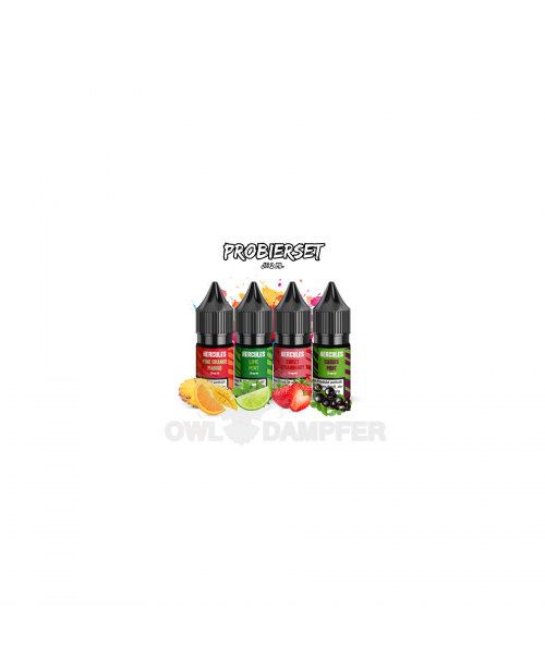Liquids Probierset 4 Sorten Nikotinsalz (Hercules)...