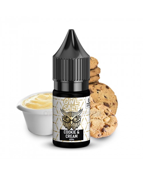 Liquid Cookie & Cream Aroma - OWL SALT 10 ml