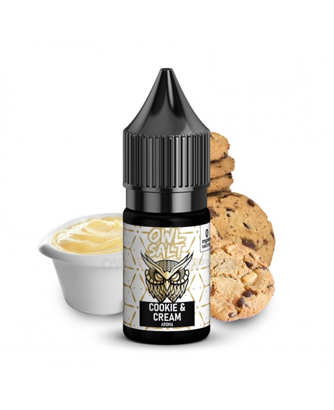Liquid Cookie & Cream Aroma - OWL SALT 10 ml