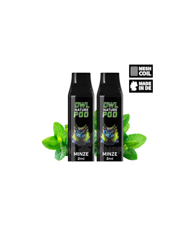 OWL Nature Pod Minze Nikotinsalzliquid Tank Doppelset