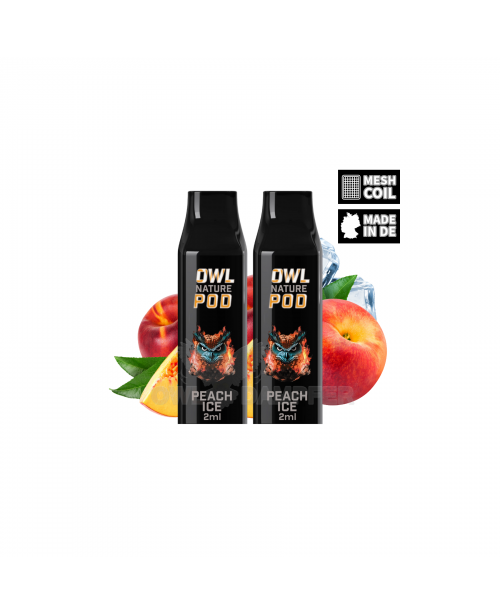 OWL Nature Pod Peach Ice Nikotinsalzliquid Tank Do...
