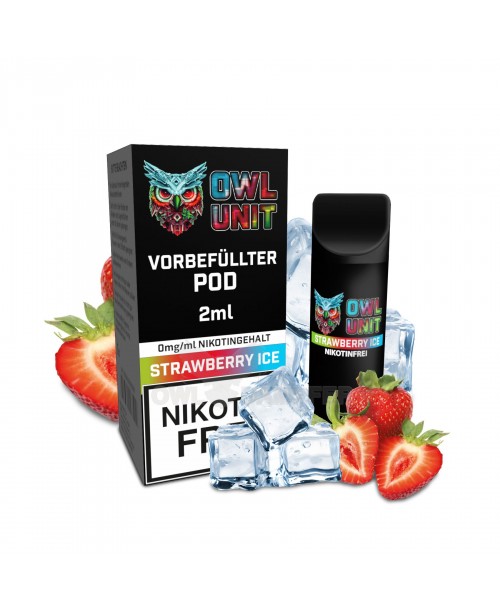Strawberry Ice Prefilled Pod OWL Unit 600 Puffs