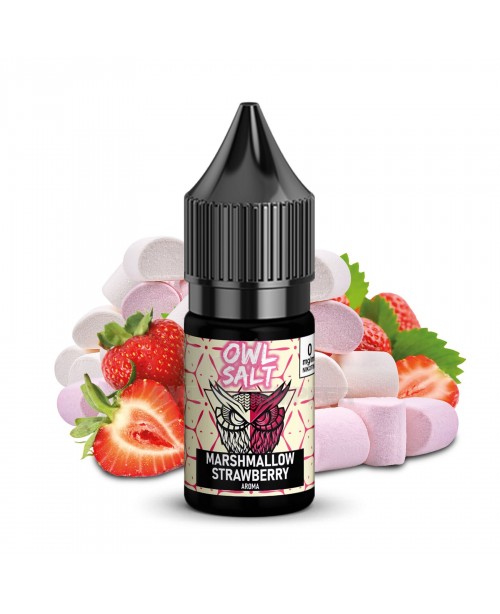 Liquid Marshmallow Erdbeere Aroma - OWL SALT 10 ml