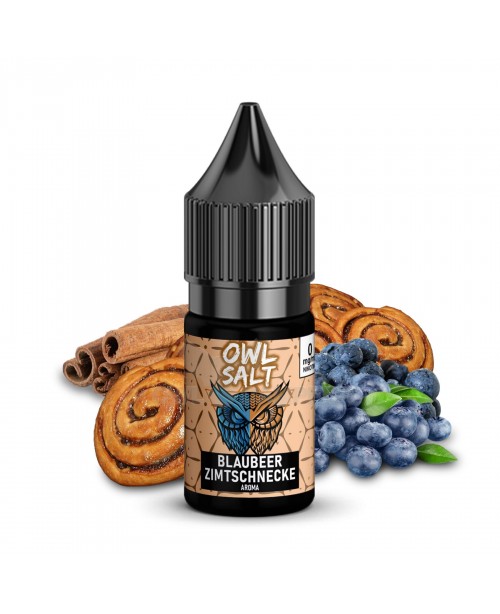 Liquid Blaubeer Zimtschnecke Aroma - OWL SALT 10 m...
