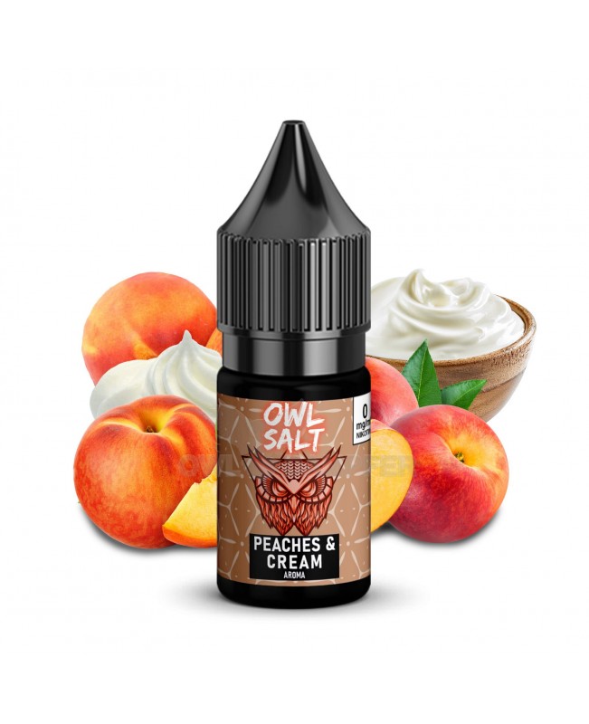 Liquid Peaches & Cream Aroma - OWL SALT 10 ml