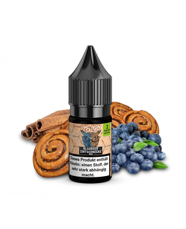 OWL Non SALT Liquid Blaubeer Zimtschnecke 10 ml