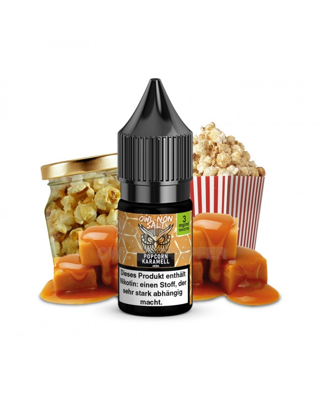 OWL Non SALT Liquid Popcorn Karamell 10 ml