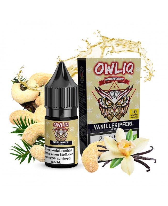 Liquid Vanillekipferl Aroma - OWLIQ Winteredition 10 ml