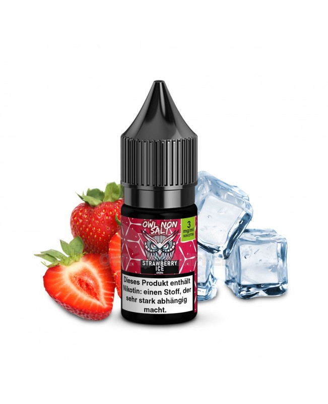 Strawberry Ice Nikotinliquid 10 ml OWL NON SALT