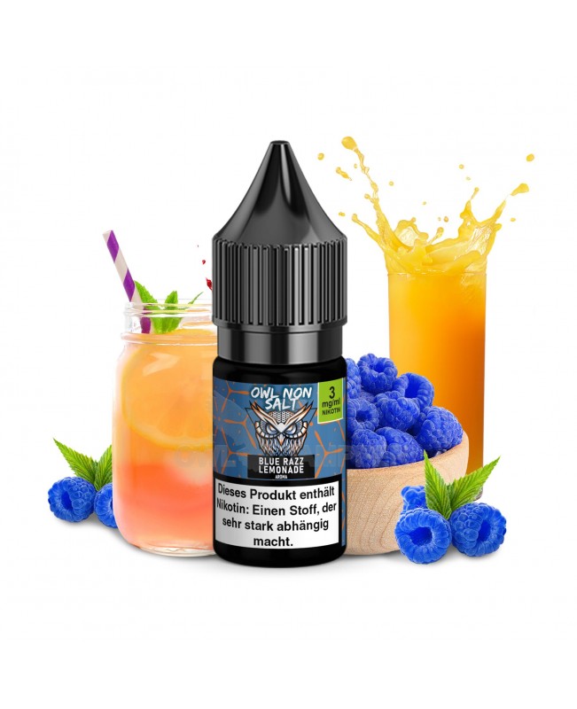 OWL Non SALT Liquid Blue Razz Lemonade 10 ml