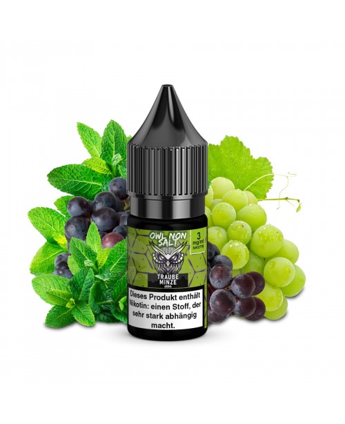 OWL Non SALT Liquid Traube Minze 10 ml