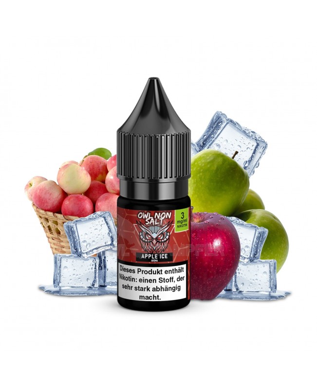 Apple Ice Apfelgeschmack Nikotinliquid 10 ml OWL NON SALT