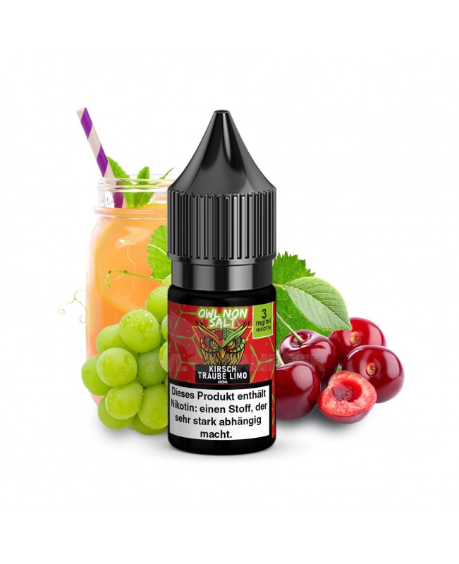 OWL Non SALT Liquid Kirsch Traube Limo 10 ml
