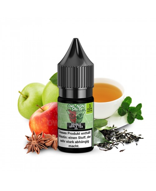 OWL Non SALT Liquid Double Apple Tea 10 ml