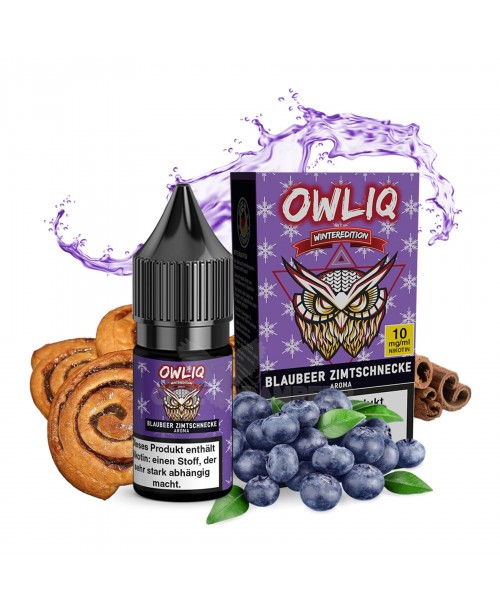 Liquid Blaubeer Zimtschnecke Aroma - OWLIQ Wintere...