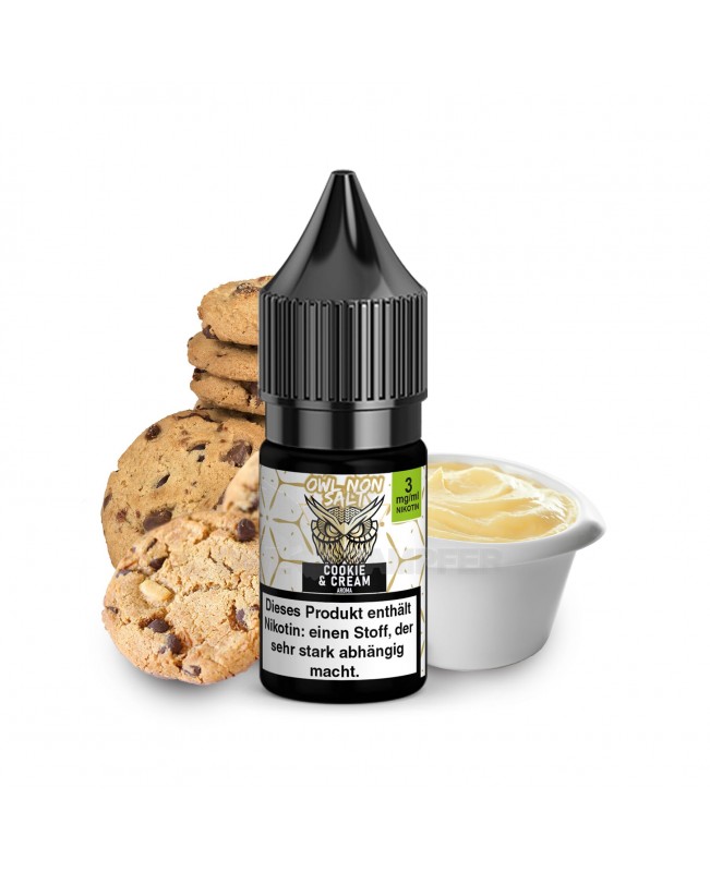 OWL Non SALT Liquid Cookie & Cream 10 ml